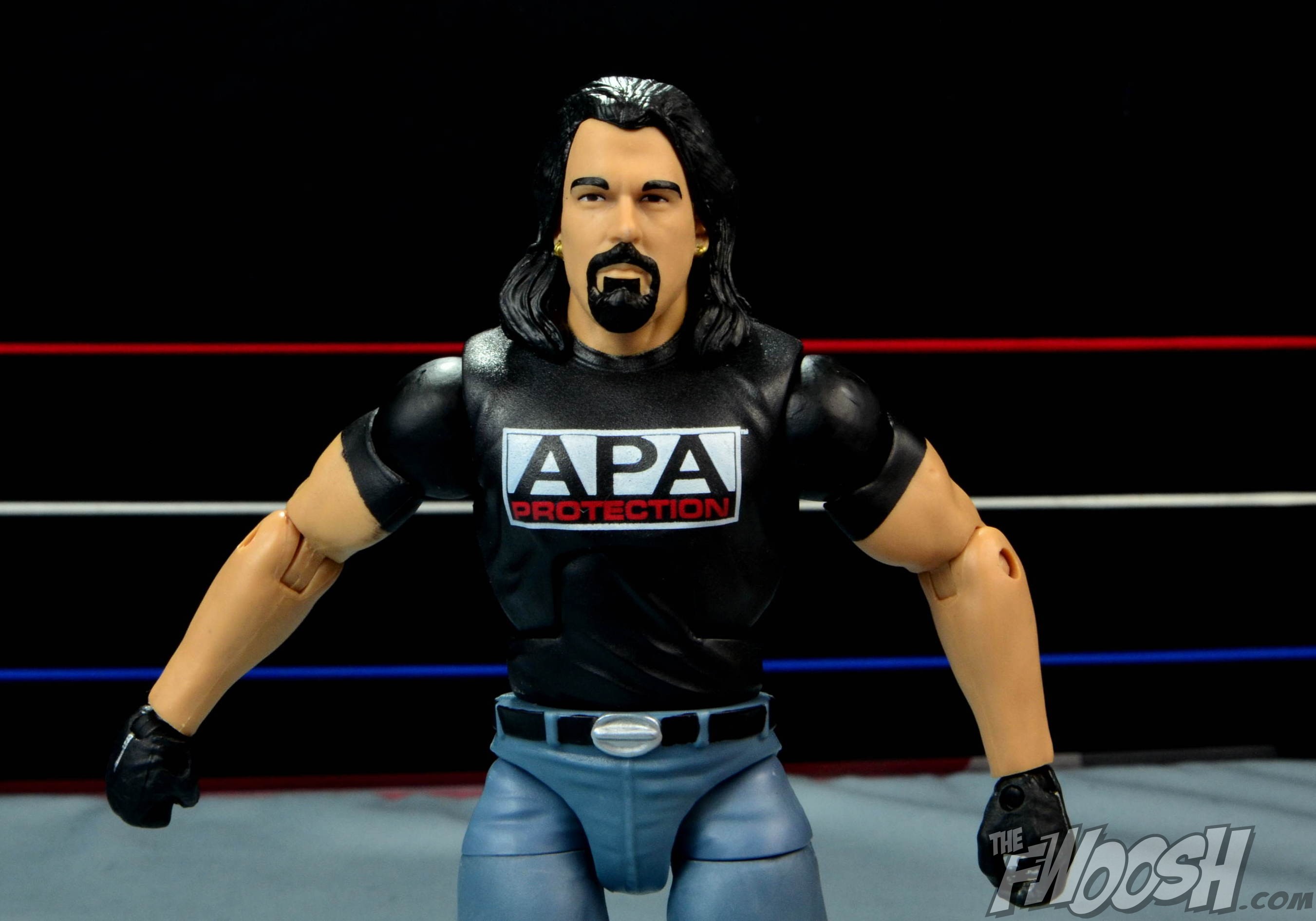 WWE Mattel APA Bradshaw wide Fwoosh