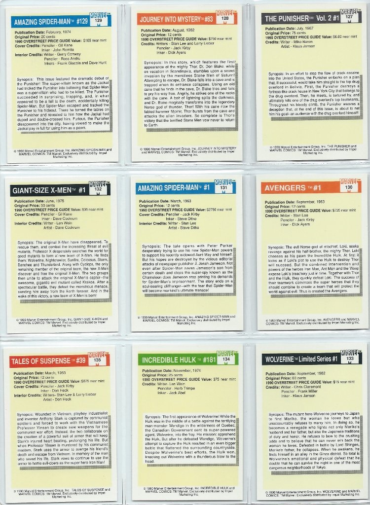 1990 The Year Marvel’s Trading Cards Took Over the World Fwoosh