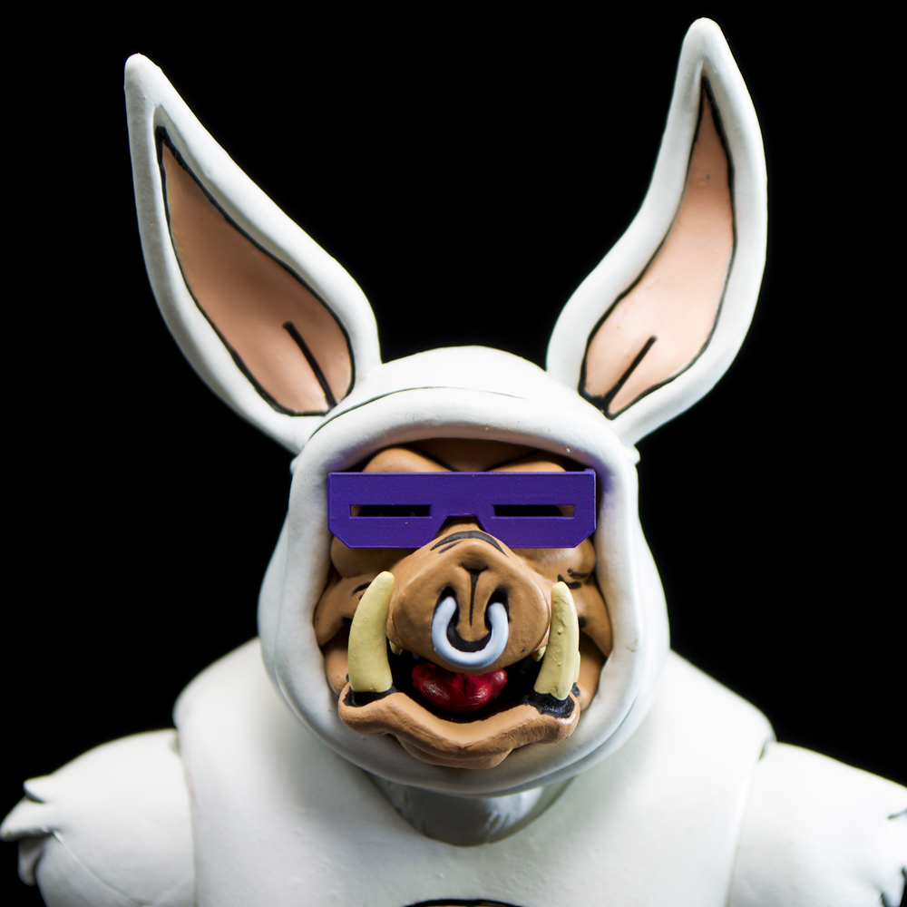 NECA Teenage Mutant Ninja Turtles Loot Crate Bunny Suit Rocksteady And