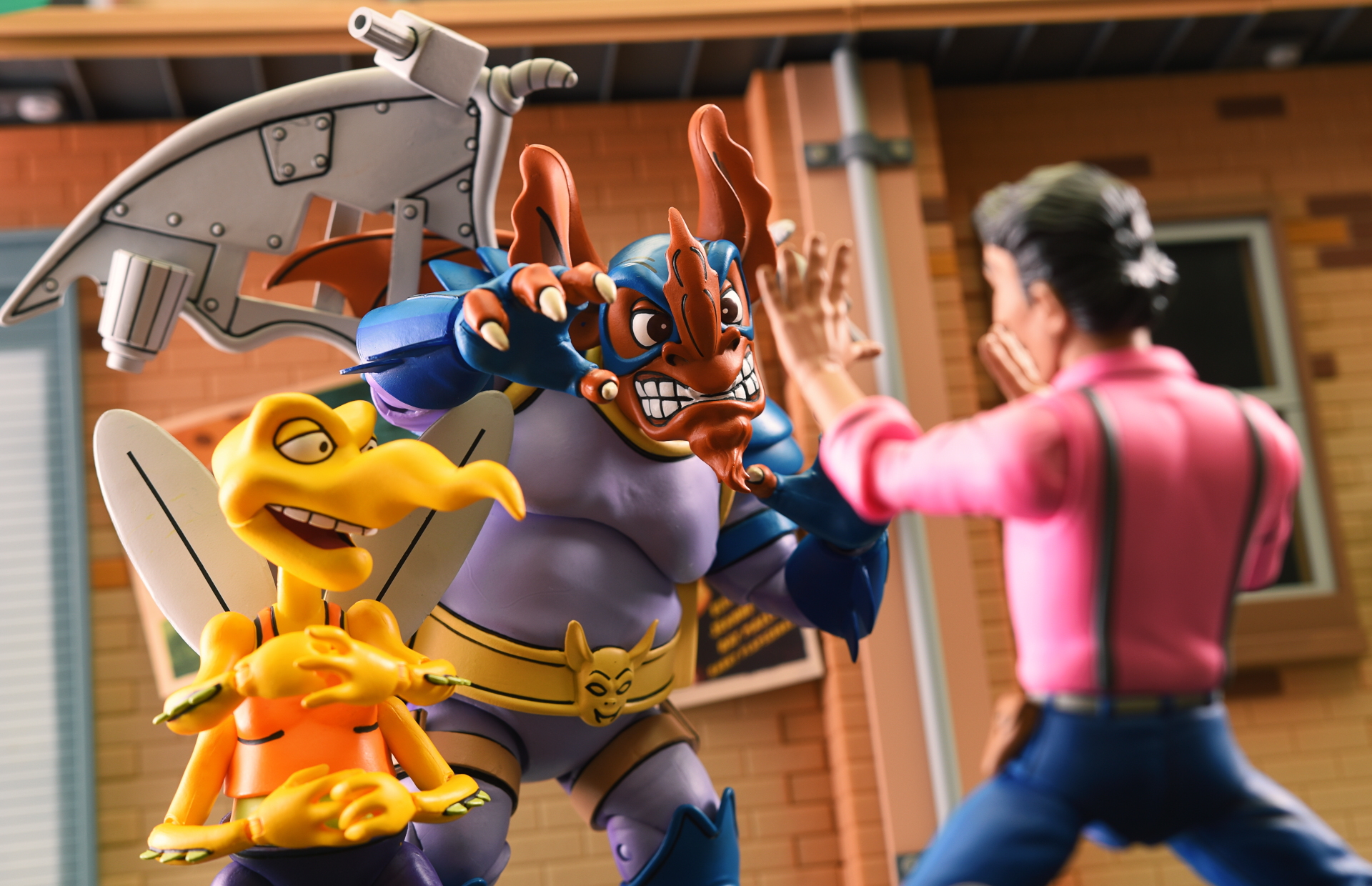 NECA Teenage Mutant Ninja Turtles Wingnut and Screwloose