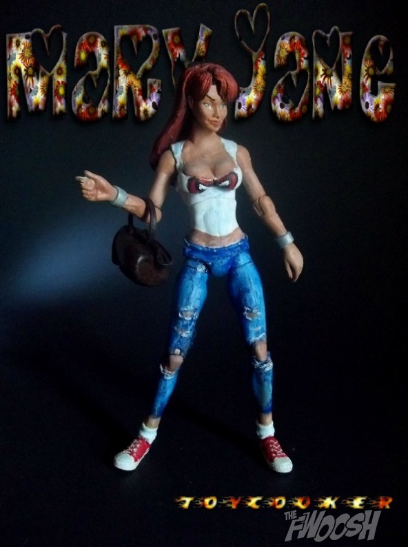 Mary Jane J Scott Campbell Style and Mcfarlane Peter Parker-Toycooker Customs 