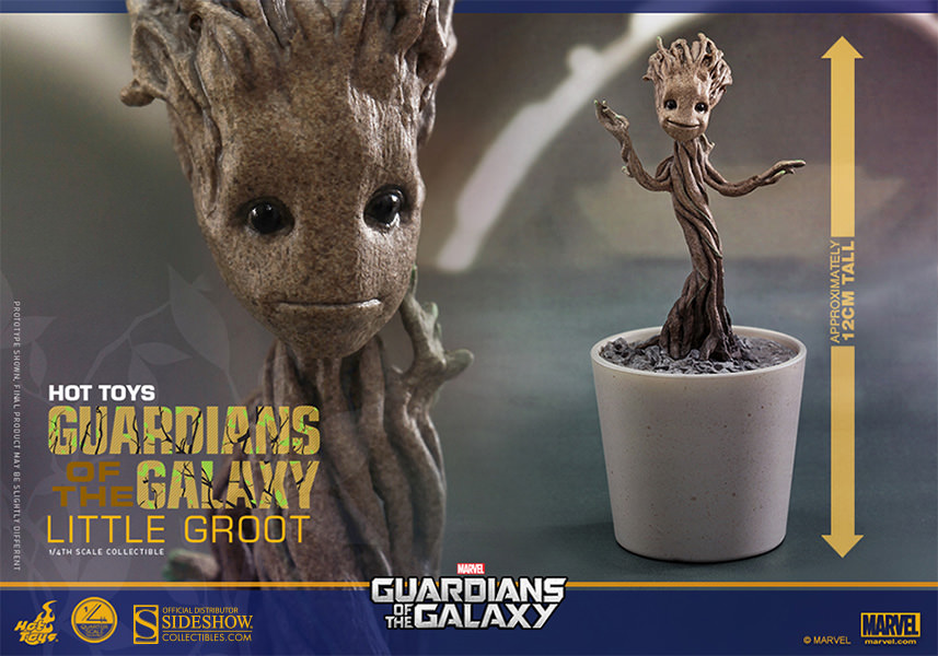 GUARDIANS OF THE GALAXY Baby Little GROOT 1/4 Scale 12cm Hot Toys 