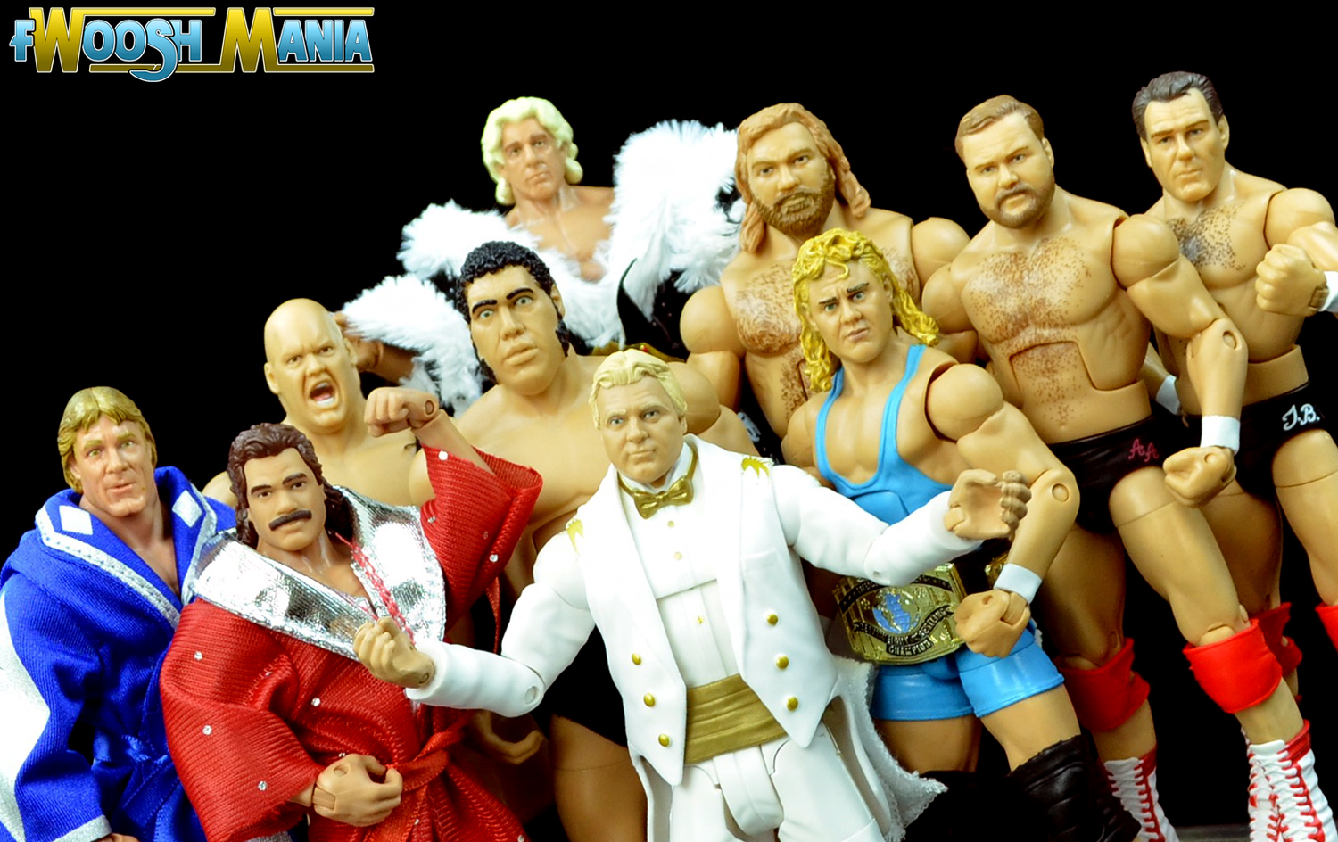 Bobby Mr Perfect WWE Hall of Fame Exclusive 4-Pack Set / Heenan Family / Andre The Giant Big John Studd by Mattel