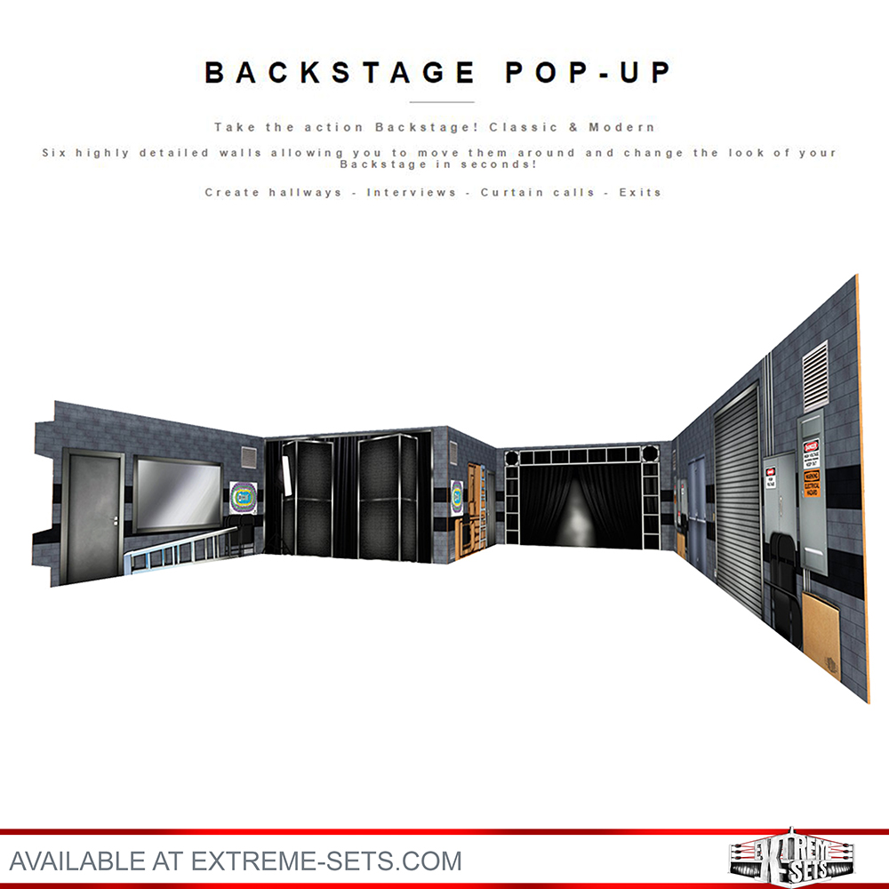 ExtremeSets Wrestling Arena, Backstage, and Ring Mats