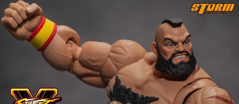 Storm Toys Zangief Street Fighter II 1/12 Action Figure Model Red 7'' Stock