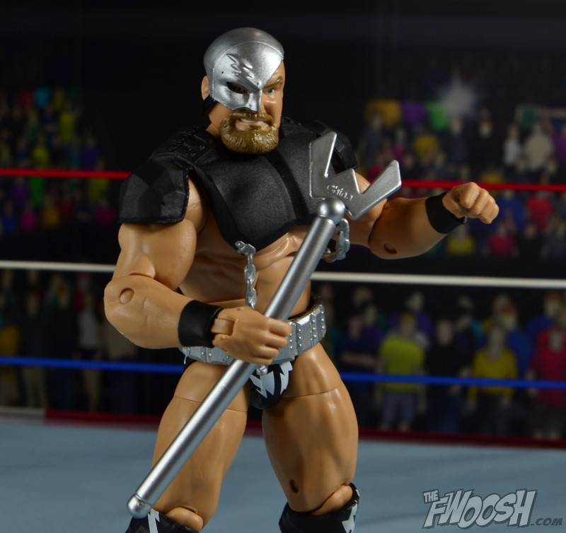 WWE Warlord Outfit Full Set Accessory Mask Shoulder Pads Belt Mattel Elite 1:12 