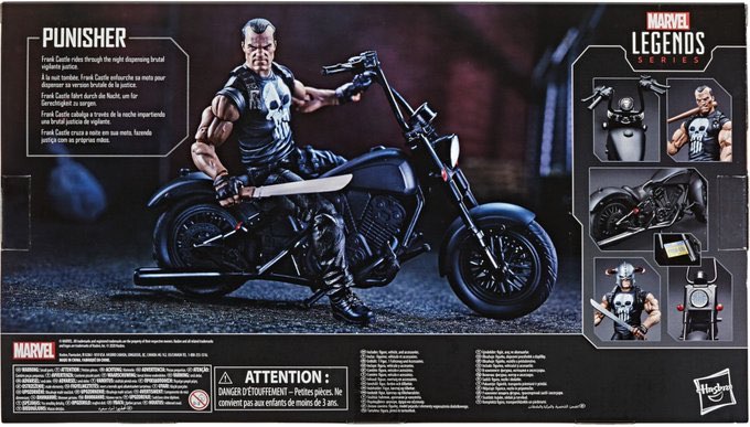 Details about   The Punisher W/ Motorcycle & Weapons Marvel Legends Series Action Figure Hasbro 