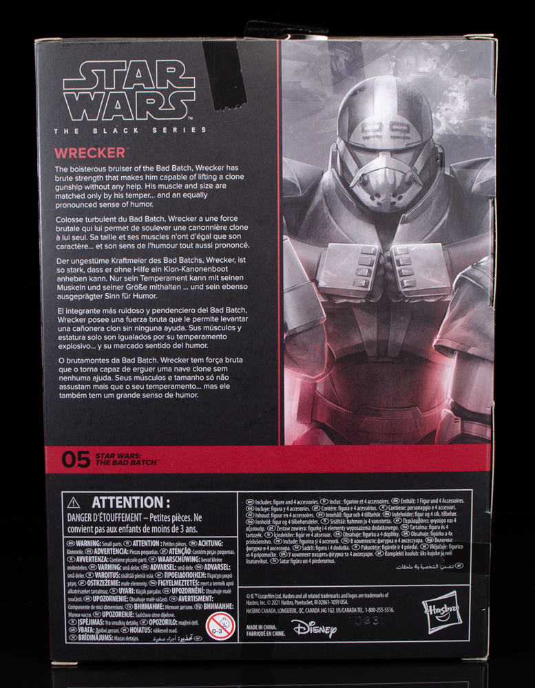 Figurine Star Wars The Black Series The Bad Batch - Wrecker - Hasbro - Neuf Sous Blister