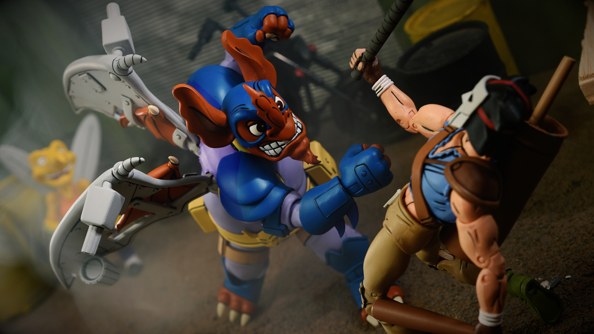 NECA TORTUES NINJA WINGNUT/Screwloose + Dirtbag/GROUNDCHUCK