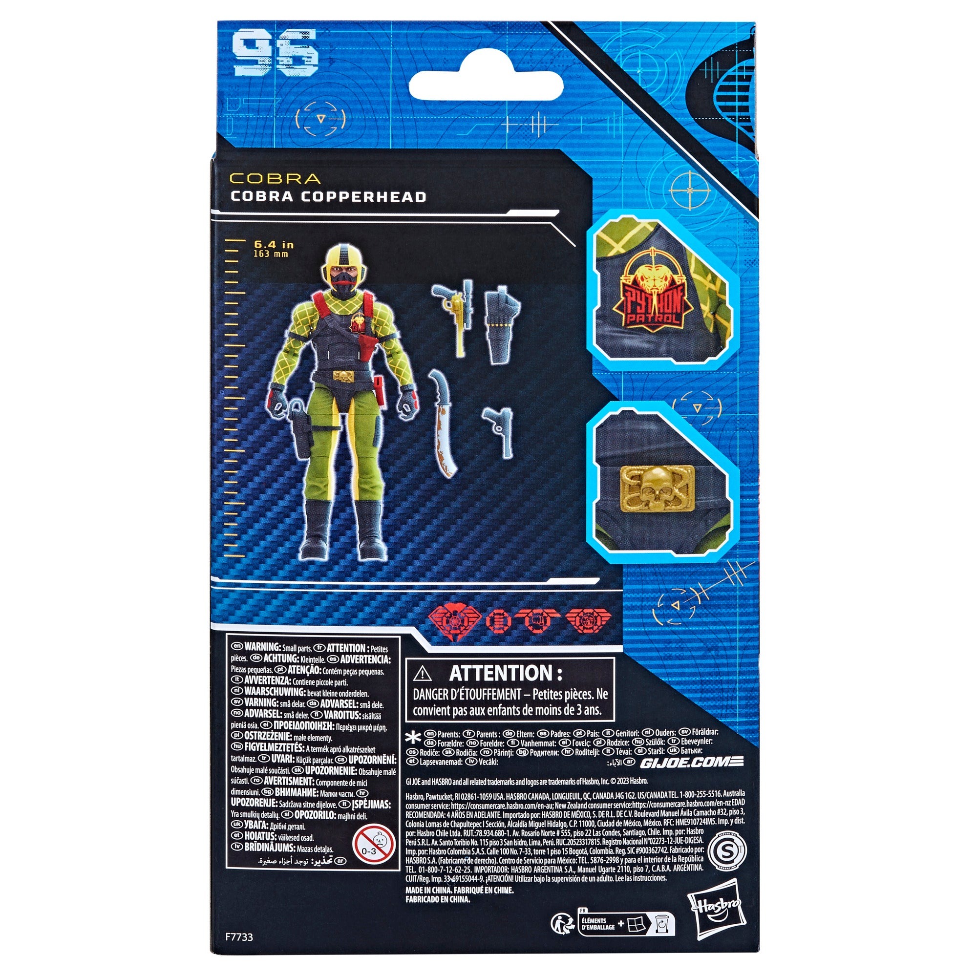 Hasbro GI Joe Classified Series Python Patrol Copperhead, Cobra Officer ...